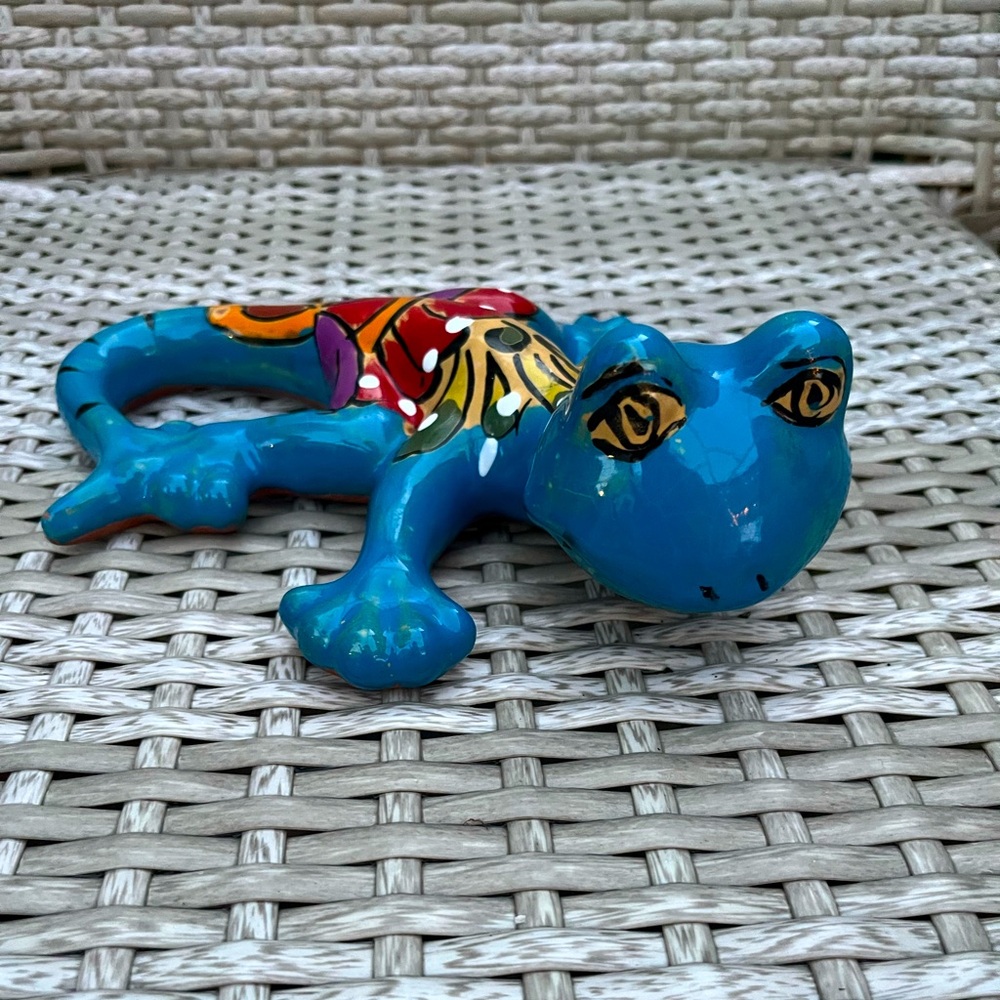 Talavera Lizard Made in Mexico